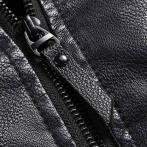 Chaqueta de Cuero para Hombre, Estilo Casual, de Alta Calidad, Cuero Vacuno Genuino, Venta en Línea - Product Image 5