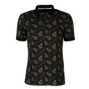 Ropa de golf profesional para hombres personalizada para diseño de camiseta de polo con bordado y sublimación patrón sólido antiarrugas - Product Image 1