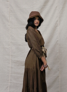 เดรสแม็กซี่ลายดอกไม้หรูหราชุดเดรสแขนยาวเม็กซิกันปักสไตล์โบฮีเมียนสำหรับใส่ตอนเย็นสไตล์โบฮีเมียน - Product Image 5