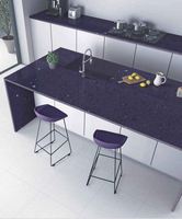 Plan de travail en pierre de quartz écologique de qualité supérieure, grande dalle au design moderne pour table de cuisine de luxe