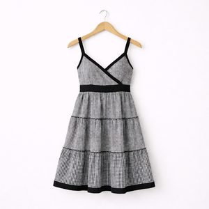 Mini robe d'été multicolore robe de soirée courte et décontractée pour dames robe de soirée noire à manches courtes - Product Image 1