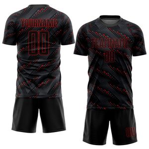 Conjunto de camisetas de fútbol unisex de diseño personalizado para verano e invierno, uniformes personalizados para fútbol con tecnología de corte automatizado al por mayor de fábrica - Product Image 2