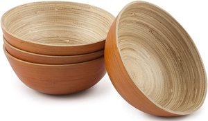 Vaisselle de table de cuisine produit en bambou bols à salade en bambou bol en fibre de bambou à vendre prix bon marché - Product Image 5