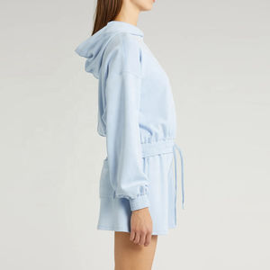 Sudaderas con capucha con estampado personalizado para mujer Tallas grandes Primavera Moda Logotipo frontal Fleece Transpirable Alta calidad - Product Image 2