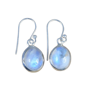 Pendientes clásicos hechos a mano, joyería de plata 925 sólida para mujer, Plata de Ley 925, piedra lunar, piedras preciosas, pendientes de estilo bohemio, regalo - Product Image 1