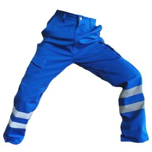 OEM High Visibility Work Pants Protective Cotton Heavy Duty Material <b>Reflective</b> Strips for Workers' <b>Safety</b> Gear - Product Image 1