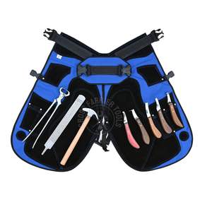 Kit Profesional de Herrador para el Cuidado de Cascos con Delantal de Cuero, 5 Cuchillas Afiladas, Juego de Cuchillos con Gancho Desmontable, Martillo de 15 Pulgadas, Lima - Product Image 2