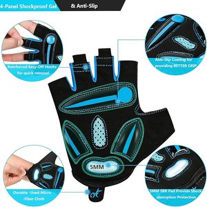 Gants de fitness à demi-doigts unisexes de qualité supérieure en cuir à séchage rapide de couleur unie avec impression de logo personnalisée - Product Image 3