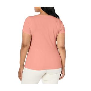 Customized 100% Cotton Casual Single Jersey Women's <b>T</b>-<b>Shirt</b> Solid Color Short Sleeve Oversized ODM Plus Size Bangladesh Factory - Product Image 2