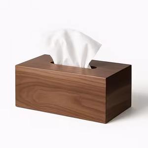 Rustic Solid Wood <b>Tissue</b> <b>Box</b> Dispenser Decorative Napkin Case for Home - Product Image 1
