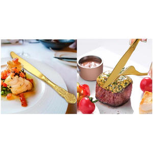 Juego de cubiertos de la mejor calidad para mesa de comedor Diseño Premium con tenedor Cuchara Cuchillo Espátula Nueva llegada - Product Image 5