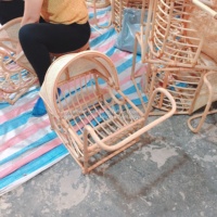 Nouveau produit poupée en rotin poussette poupée bébé literie panier jouet pour bébé enfants fabriqué par Vietnam FBA Amazon