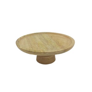 Printed Design Round Shape Wooden <b>Cake</b> <b>Stand</b> Natural Finishes for Wedding Birthday Party Display <b>Stand</b> Customized Bulk - Product Image 4