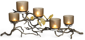 Bougeoir décoratif de style fleurs en aluminium pour la décoration de la maison, bougeoir décoratif de qualité supérieure pour mariage d'hôtel - Product Image 3