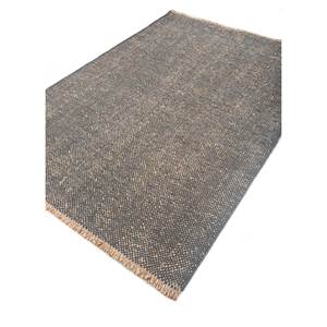 Nomadic Threads PDJW-117 Tapis en laine gris et noir, tissage plat, style Kilim, épaisseur 10 mm, pour salon, chambre, couloir, motif abstrait - Product Image 2