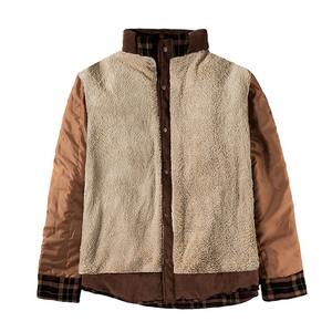 Veste chemise en cuir à carreaux rétro pour homme, coupe-vent décontracté à manches longues pour l'hiver et l'automne, col à revers, style moto, grande taille - Product Image 5