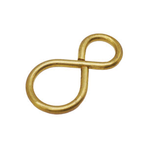 Латунная фигурка-8 крючок на заказ, коррозионно-стойкая, высокопрочная, устойчивая к растяжению, уличная Экипировка, аксессуары для домашних животных, изготовление ювелирных изделий - Product Image 6
