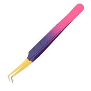 Pince à cils pointue incurvée en acier inoxydable de qualité supérieure Extension de cils de beauté Utilisation des sourcils - Product Image 1