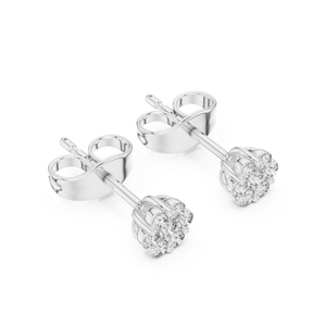 Boucles d'oreilles de luxe en diamant rond fantaisie cultivées en laboratoire certifié IGI diamants étincelants fournisseur de gros de bijoux fins élégants - Product Image 4