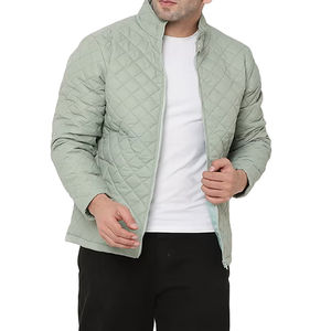Chaqueta Acolchada Impermeable Ligera de Moda Casual para Hombre, Color Negro, Ropa Larga - Product Image 1