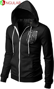 Chaqueta cálida de talla grande personalizada para hombre y mujer, nuevo diseño de moda, Sudadera con capucha, logotipo personalizado, bordado, para invierno - Product Image 3