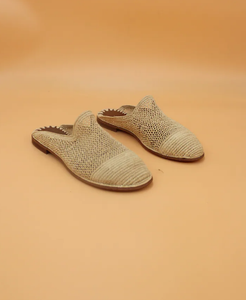 Chaussons en raphia naturel coustmized - Product Image 1