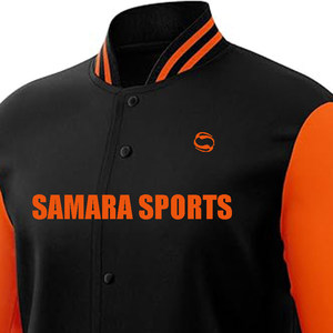 Chaqueta universitaria de manga larga con logotipo personalizado de cuero bordado de alta calidad de fabricante para hombre - Product Image 4