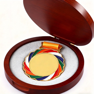 Medaglia in Lega di Zinco Personalizzata, Medaglia d'Oro con Nastro, Adatta per Vari Eventi, Competizioni e Premiazioni Onorarie - Product Image 5