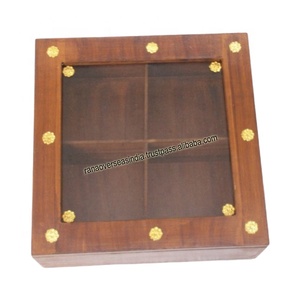 Wholesale Nuts Food Storage Box <b>Sweet</b> Gift Box With Lid and 4 Compartment for <b>Christmas</b> Wedding Diwali - Product Image 1