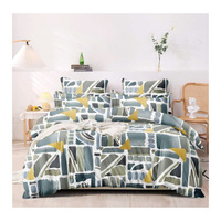 Ensemble de literie en coton à imprimé Floral, Design Unique, drap de lit 100% coton, linge de lit quatre pièces
