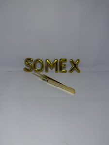 Pinzas para pestañas Pinzas de extensión de pestañas con agarre dorado de alta calidad - Product Image 2