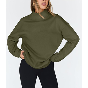 Sweat-shirt à capuche réversible pour femme, décontracté, hiver, avec logo personnalisé, de haute qualité, en molleton surdimensionné, 100% coton respirant - Product Image 2