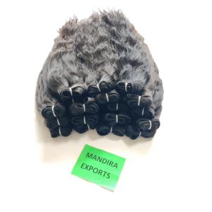 Wholesale Natural Chemical Free Raw Silky Black <b>Color</b> Bundles Wavy Deep Weave Vendor South Indian Temple Human <b>Hair</b> <b>Extensions</b> - Product Image 1