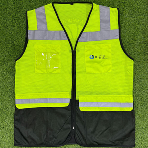 High-Visibility Reflective Construction Worker Vest Breathable Fabric With Multiple Pockets Safety Clothing - Product Image 1