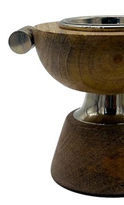 Quemador de Incienso de Madera con Diseño Árabe, Detalles en Metal Plateado, Quemador de Incienso Tradicional de Medio Oriente para el Hogar y Regalos del Golfo - Product Image 6