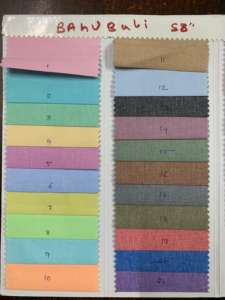 Tissu de chemise en polycoton premium 58 de qualité standard indienne, matière tissée pour vêtements, teinture unie pour garçons et filles - Product Image 4