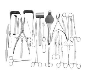 Juego de instrumentos quirúrgicos de traumatología ortopédica Manual alemán, base de acero inoxidable que cumple con el estándar de seguridad MOL - Product Image 1