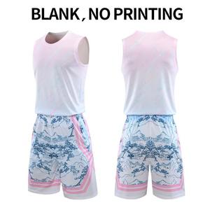 Venta al por mayor nuevo equipo en blanco Laker baloncesto Jerseys transpirable diseñar su propio baloncesto uniforme traje hecho conjuntos - Product Image 3