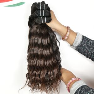 Vente en gros d'extensions de cheveux humains vierges vietnamiens de haute qualité à double trame ondulée de styles de boucles profondes lâches 100% - Product Image 1