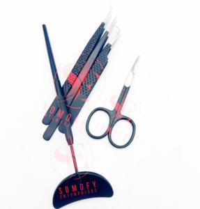 Professional Custom Colors Stainless Steel High Quality Scissor/Mirror <b>Eyelash</b> <b>Tweezers</b> Silver Fiber Tip for <b>Eyelash</b> Extensions - Product Image 3