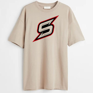 New Design Fashion Printing Male <b>T</b>-<b>Shirt</b> 100% Cotton Solid Style Neck Casual High Quality 220 Grams Fabric Weight Front Logo - Product Image 4