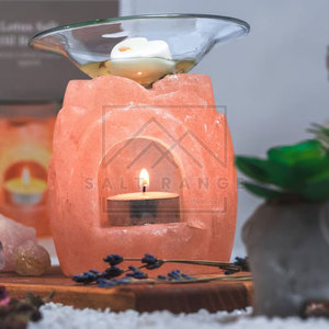 Services OEM Lampe de sel de l'Himalaya 100% pure en forme de fleur, fabrication artisanale, design personnalisable, haute qualité, toucher réel pour la décoration de la maison - Product Image 3