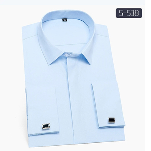 Camisas de vestir de algodón de negocios ajustadas personalizadas para hombre, tela de franela Formal blanca sólida, manga larga, diseño transpirable para el trabajo - Product Image 2