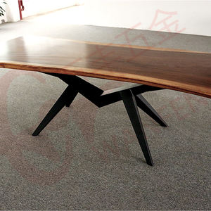 Vente à chaud de pieds de table de cheval de Troie en métal au design moderne meubles de salle à manger en fer noir pour le bureau ou la chambre à coucher à l'hôpital - Product Image 3