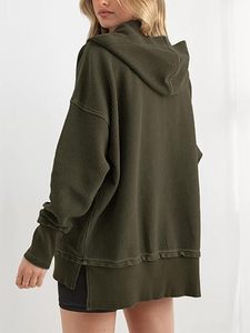 Sudadera holgada de gran tamaño para mujer, manga larga, ajuste relajado, tela suave y cálida para mayor comodidad y estilo - Product Image 5