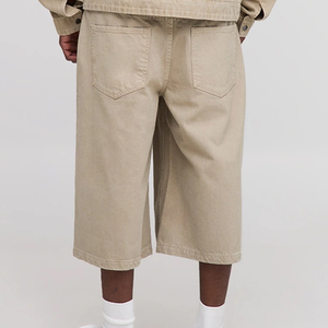 Latest High Quality Custom Logo Men's Baggy Denim <b>Shorts</b> Plus Size Casual Street Wear with Button Summer Collection <b>Cheap</b> Rate - Product Image 6