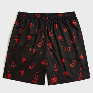 Short de basket-ball pour hommes avec logo personnalisé OEM 2024 Short d'été de grande taille en maille de polyester respirant avec impression animale - Product Image 4