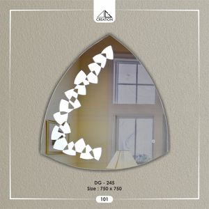 Miroir LED sans cadre pour meuble-lavabo de salle de bain contemporain avec réflexion claire pour les espaces intérieurs modernes en provenance d'Inde - Product Image 2