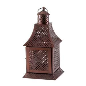 Decorative Lantern and Copper Metal Christmas Parties Classic Style Hanging <b>Lamp</b> for <b>Vintage</b> Modern Decor - Product Image 1