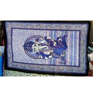 Tapices de Algodón con Estampado a Mano de Lord Ganesha de la Mejor Calidad, para Decoración de Paredes, Disponibles a Precio de Exportación - Product Image 2